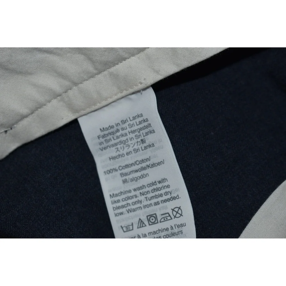 J.Crew Thompson Tapered Pants Mens 32x28 Navy Blue Cotton Chino Dress Trousers